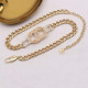 Gold Fashion Street Letter Chains Necklaces