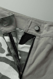 Camouflage Casual Camouflage Print Patchwork Harlan Mid Waist Harlan Full Print Bottoms
