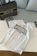 White Fashion Casual Print Letter O Neck T-Shirts