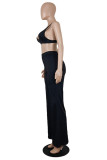 Red Sexy Casual Solid Vests Pants V Neck Sleeveless Two Pieces