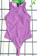 Purple Fashion Sexy Letter Zipper Swimwears