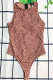 Khaki Fashion Sexy Letter Zipper Swimwears
