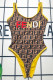 Yellow Fashion Sexy Letter Backless Swimwears