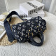 Deep Blue Fashion Vintage Print Patchwork Bags