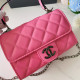Deep Pink Fashion Casual Letter Chains Bags