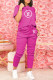 Rose Red Fashion Casual Print Letter O Neck Short Sleeve Two Pieces