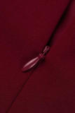 Purple Fashion Sexy Solid Patchwork Backless Oblique Collar Evening Dress