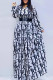 White Fashion Elegant Print Letter Turndown Collar Shirt Dress Dresses (Without Belt)