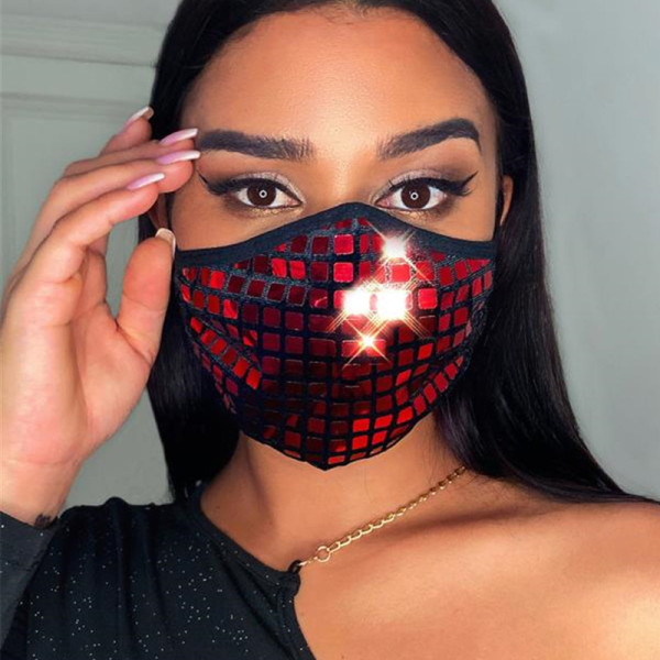Red Fashion Casual Print Face Protection