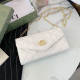 White Fashion Street Solid Chains Letter Bags(with gift box)