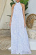 Blue Elegant Print Patchwork Backless Halter Straight Jumpsuits