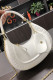 White Fashion Street Solid Letter Bags