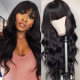 Black Fashion Casual Solid Patchwork Wigs