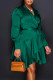 Green Casual Elegant Solid Bandage Patchwork Asymmetrical A Line Dresses