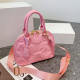 Pink Fashion Casual Print Letter Bags