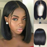 Black Fashion Casual Solid Patchwork Wigs