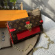 Red Fashion Vintage Print Patchwork Bags