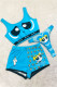 Blue Fashion Sexy Character Patchwork U Neck Sleeveless Three Pieces