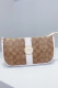 White Fashion Street Letter Patchwork Bags