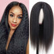 Black Fashion Casual Solid Patchwork Wigs