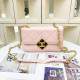 Pink Fashion Simplicity Letter Chains Bags