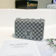 Grey Fashion Casual Letter Hot Drill Bags