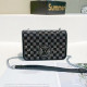 Black Fashion Casual Letter Hot Drill Bags