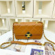 Caramel Colour Fashion Simplicity Letter Chains Bags