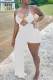 White Sexy Solid Hollowed Out Patchwork Asymmetrical Spaghetti Strap Straight Jumpsuits