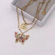 Gold Fashion Vintage Letter Chains Necklaces