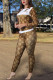 Brown Fashion Casual Print Patchwork Turndown Collar Long Sleeve Two Pieces
