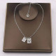 Silver Fashion Simplicity Letter Chains Necklaces