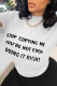 White Fashion Casual Print Patchwork Letter O Neck T-Shirts