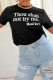 Black Fashion Street Print Patchwork Letter O Neck T-Shirts