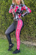 Multi-color Fashion Casual Print Patchwork Zipper Collar Long Sleeve Two Pieces