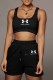 Black Fashion Casual Print Letter U Neck Sleeveless Two Pieces