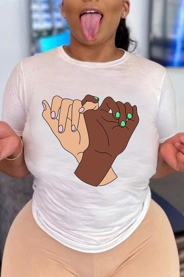 Brown Fashion Casual Solid Basic O Neck T-Shirts