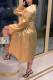 Champagne Fashion Sexy Print Nightdress