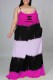 Rose Red Fashion Casual Letter Patchwork Spaghetti Strap Straight Dresses