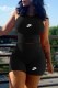 Black Fashion Sexy Print Letter O Neck Sleeveless Two Pieces