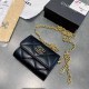 Black Fashion Street Letter Chains Bags