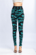 Green Sportswear Camouflage Print Patchwork