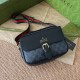 Black Gray Fashion Vintage Print Patchwork Letter Bags