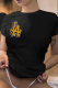 Black Fashion Street Print Patchwork Letter O Neck T-Shirts