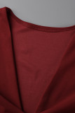 White Fashion Casual Solid Patchwork V Neck Sleeveless Two Pieces