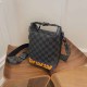 Black Fashion Vintage Print Patchwork Bags