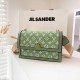 Olive Green Fashion Casual Print Patchwork Bags