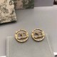 Gold Fashion Simplicity Letter Patchwork Earrings