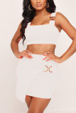 Yellow Fashion Casual Vest Two-Piece Suit
