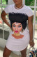 White Fashion Casual Print Ripped Backless O Neck Short Sleeve Dress